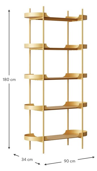 Scaffale alto in metallo Taru