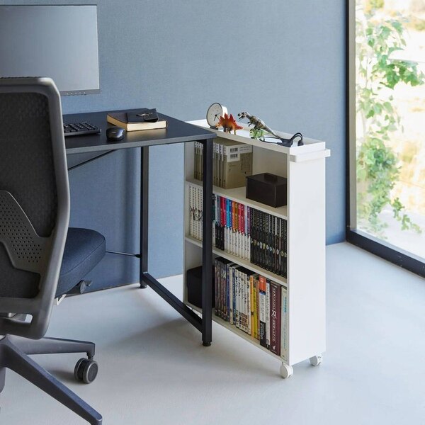 Carrello portaoggetti bianco in metallo 59x70x16 cm Tower – YAMAZAKI