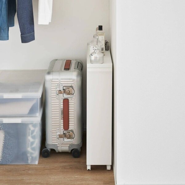 Carrello portaoggetti bianco in metallo 59x70x16 cm Tower – YAMAZAKI