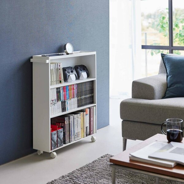 Carrello portaoggetti bianco in metallo 59x70x16 cm Tower – YAMAZAKI
