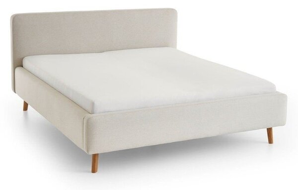 Letto matrimoniale imbottito color crema rete non inclusa 160x200 cm Mattis – Meise Möbel