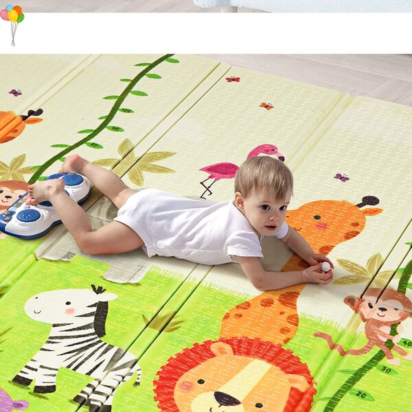Costway Tappetino da gioco ampio e impermeabile per bambini, Tappetino  pieghevole e reversibile per gattonare>