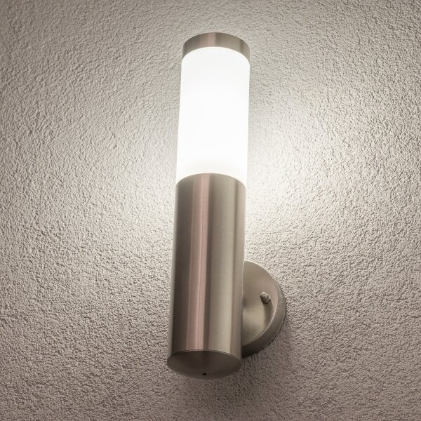 BRILAGI - Lampada da parete LED per esterni ELIA 1xE27/7W/230V 4000K IP44 cromo