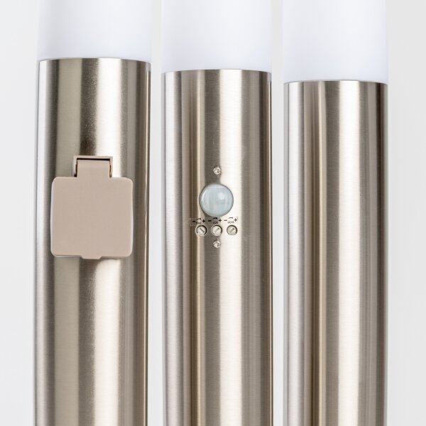 BRILAGI - Lampada LED da esterno ELIA 1xE27/7W/230V 4000K IP44 100 cm cromo