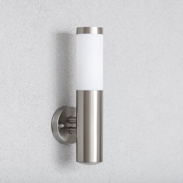 BRILAGI - Lampada da parete LED per esterni ELIA 1xE27/7W/230V 4000K IP44 cromo