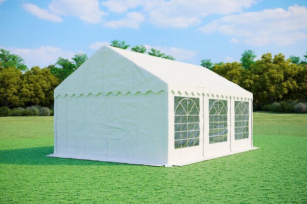 Tenda per feste 4x6 metri, PVC PREMIUM, 500 g/m² - Bianca