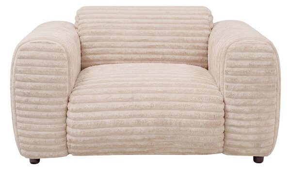 Poltrona in velluto a coste larghe beige - POGNI di Maison Céphy