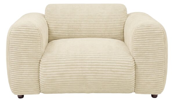 Poltrona in velluto a coste beige - POGNI di Maison Céphy