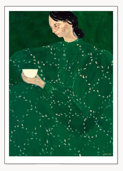 Poster Coffee Alone At Place De Clichy by Sofia Lind x The Poster Club