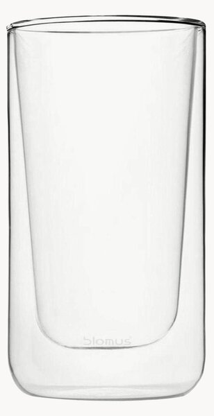 Set di 2 bicchieri da latte macchiato a doppia parete Nero
