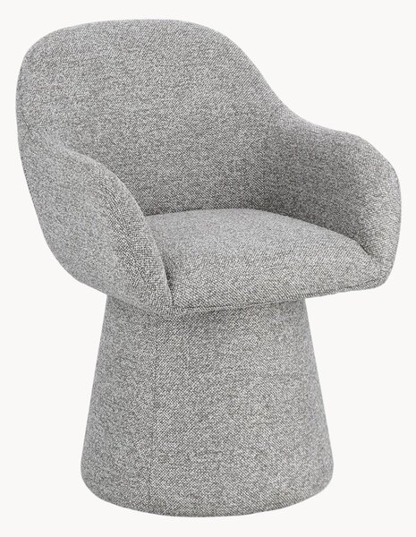 Poltrona girevole in bouclé Antara