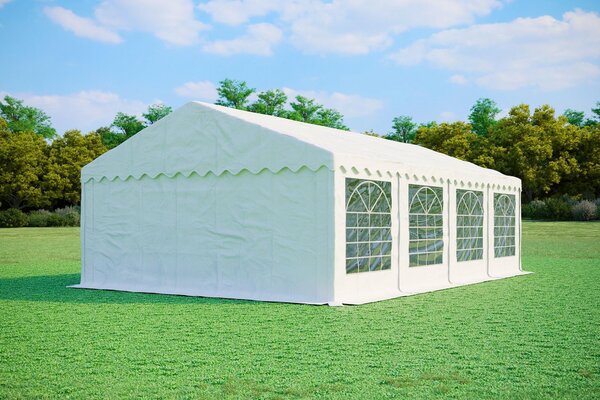 Tenda per feste 5x8 metri, PVC PREMIUM, 500 g/m² - Bianca + OMAGGIO