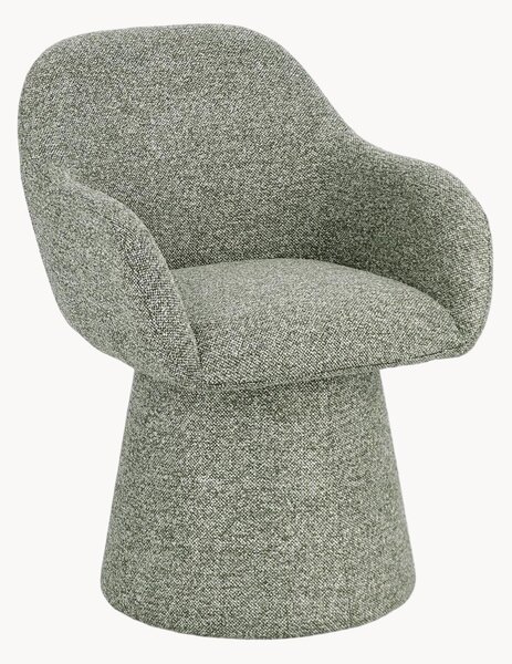 Poltrona girevole in bouclé Antara