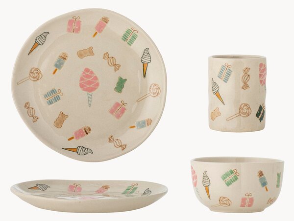 Set di 3 stoviglie per bambini Sweets