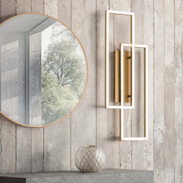Applique classico gea luce dyana a fdyao1 led oro alluminio silicone - Gea Luce