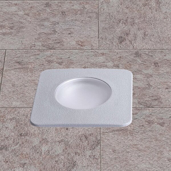 Faretto incasso quadrato calpestabile top light capri big ca qd16 gr gx53 led cct ip67 230v grigio resina - Top Light