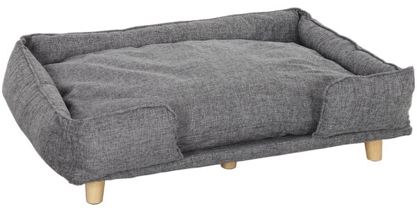 PawHut Divano per cani, con rivestimento rimovibile e lavabile, Grigio scuro | Aosom Italy