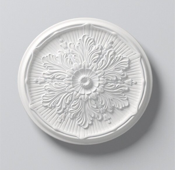 Rosone da soffitto NMC R9 ARSTYL Noel Marquet Elemento decorativo classico colore bianco diametro 53 cm