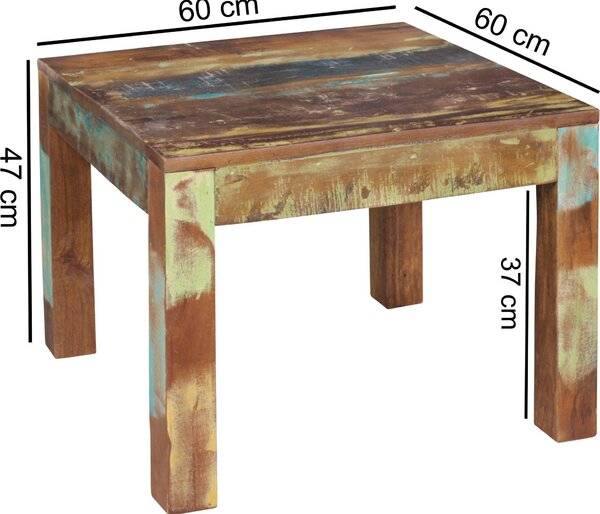 Couchtisch KALKUTTA 60 x 47 x 60 cm | Massivholz