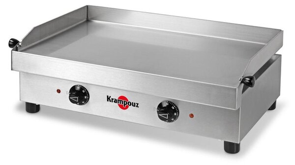 Piastra elettrica da 2500 w con piastra in acciaio inox da 54x33 cm Krampouz PFSB2AA-KR
