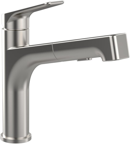 Miscelatore da cucina Junis Sky Shower di Villeroy & Boch, acciaio inox massiccio 928200LC