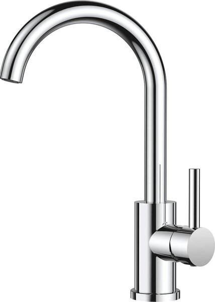 Rubinetto da cucina FORIOUS in acciaio inox miscelatore monocomando girevole a 360°