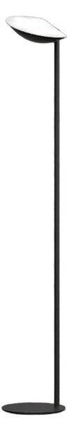 Piantana moderna top light mood 1165 t ne gx53 led 220v metallo nero diffusore vetro orientabile - Top Light