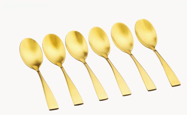 Set di 6 cucchiai in acciaio inossidabile spazzolato Nude