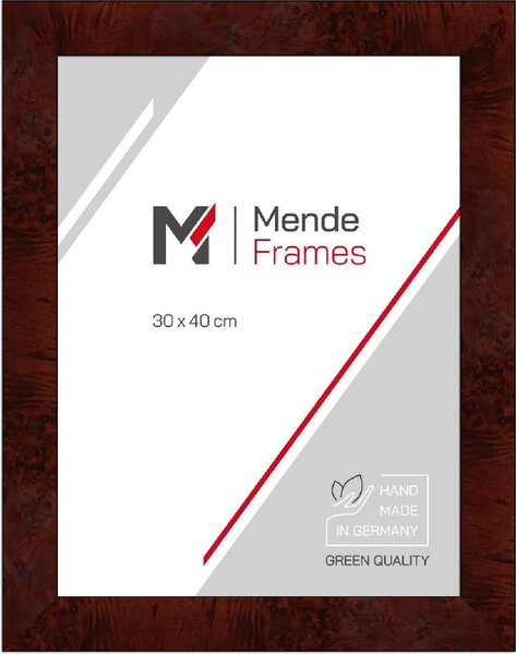 Cornice per foto in legno MendeFrames H14E decoro radice scuro 45x60 cm