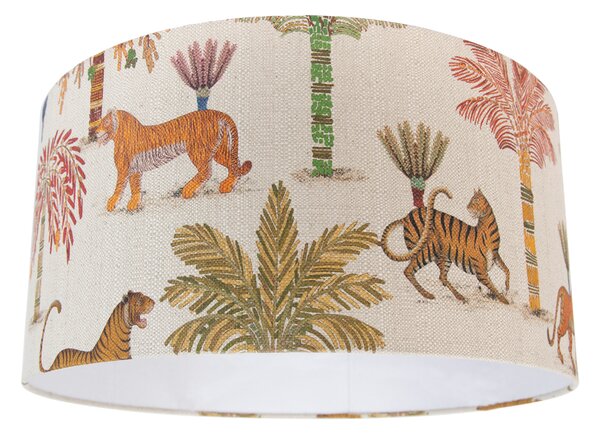 Paralume in tessuto multicolore con stampa animalier 50/50/25
