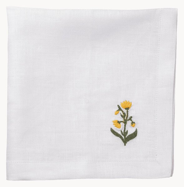Tovagliolo in lino fatto a mano Bouquet