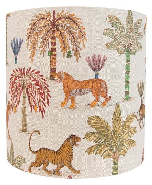 Paralume in tessuto multicolore con stampa animalier 40/40/40