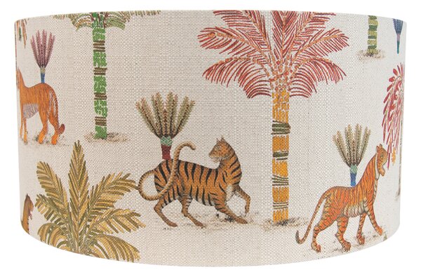 Paralume in tessuto multicolore con stampa animalier 50/50/25