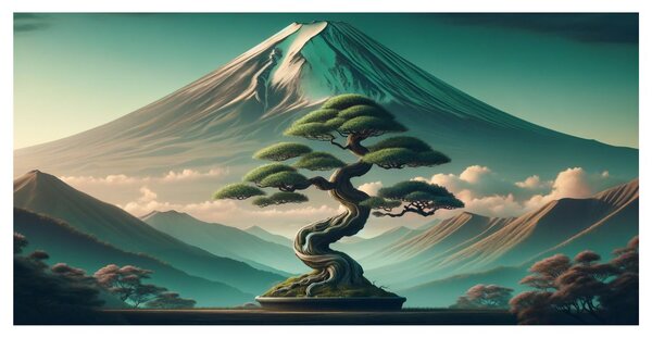 Quadro su tela – Pace sotto il monte Fuji