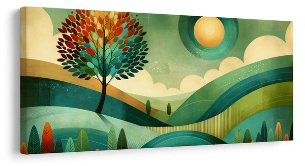 Quadro su tela – Paesaggio in tonalità naturali