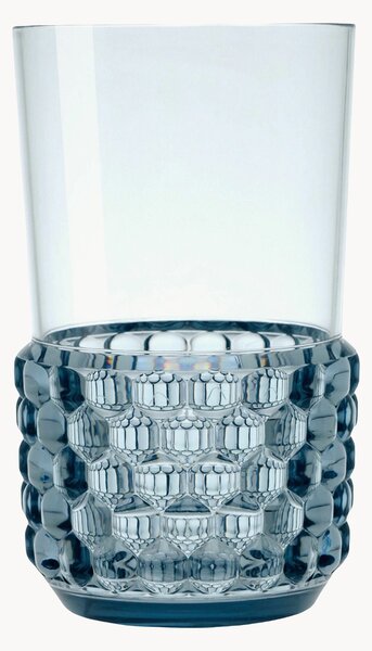 Set di 4 bicchieri acqua con motivo strutturato Jellies