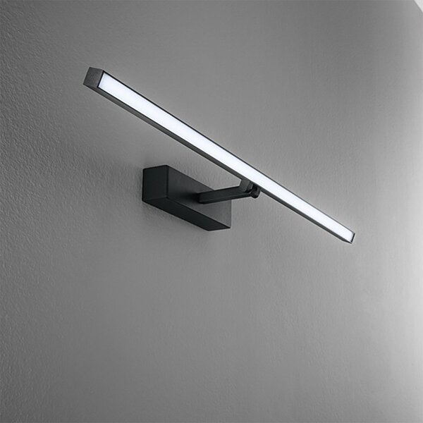 Applique perenz riga 8044 n ct led cct 1680lm ip44 diffusore orientabile metallo nero opaco - Perenz