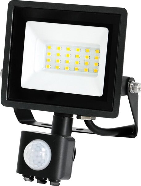 Riflettore LED con sensore MHC LED/20W/230V IP44 6500K nero