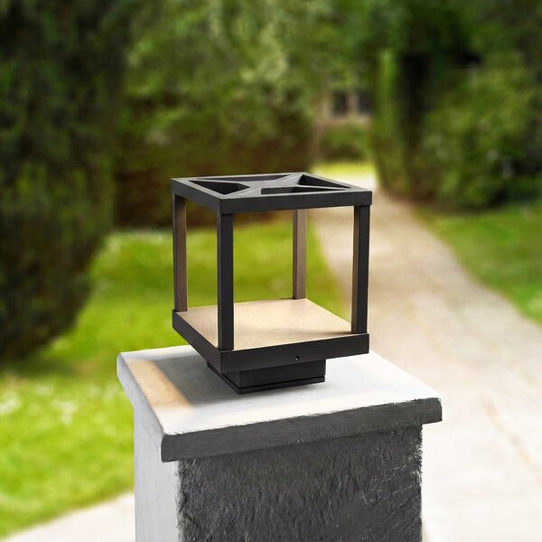 Lampade da esterno Lucande, Lealan, Nero, Terrazza, Alluminio, Moderno
