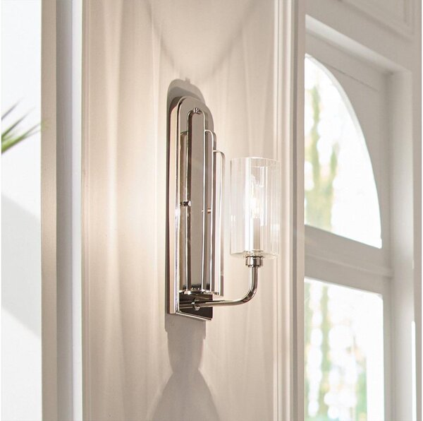 Quintiesse QN-KIMROSE1-PN -Applique KIMROSE 1xE14/40W/230V cromo lucido