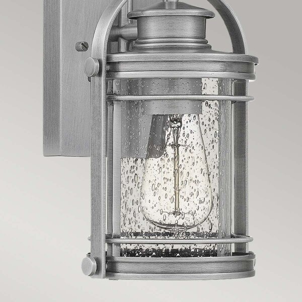Quintiesse QN-BOOKER-S-IA - Lampada da parete per esterni BOOKER S 1xE27/60W/230V IP44 con finitura cromata