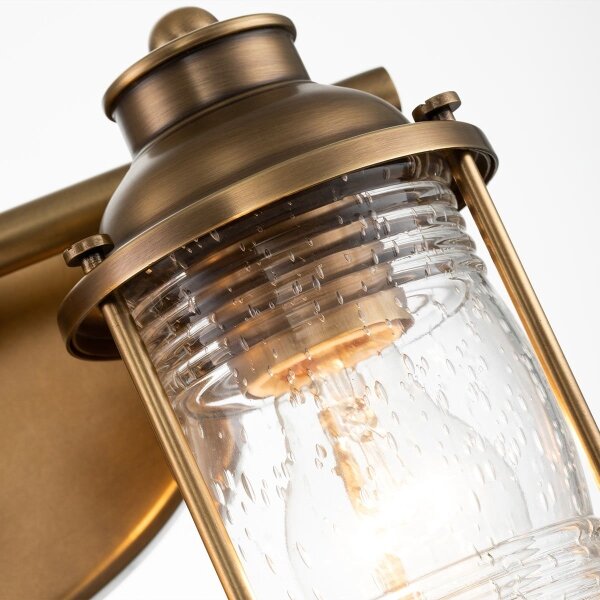 Quintiesse QN-ASHLANDBAY2-NBR-BATH - Lampada da parete per bagno ASHLAND BAY 2xE27/60W/230V IP44