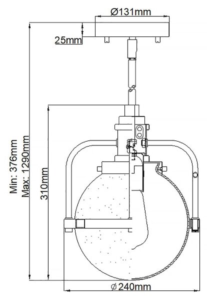 Quintiesse QN-TRIOCENT-P-NBR-Ven. Lampada da esterno su asta TRIOCENT 1xE27/40W/230V IP44 bronzo