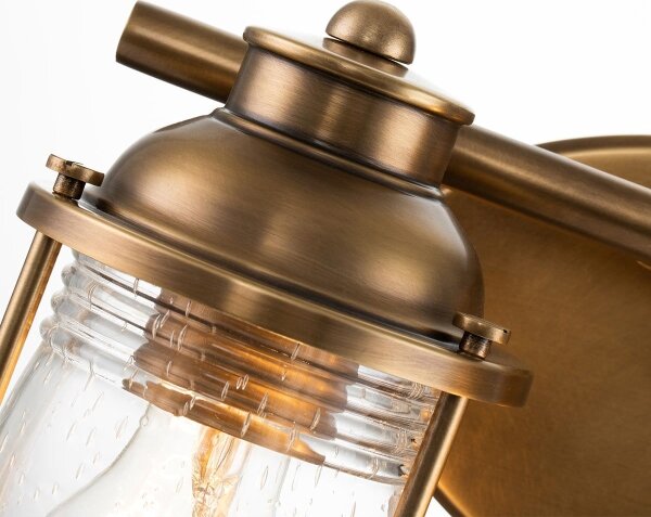Quintiesse QN-ASHLANDBAY2-NBR-BATH - Lampada da parete per bagno ASHLAND BAY 2xE27/60W/230V IP44