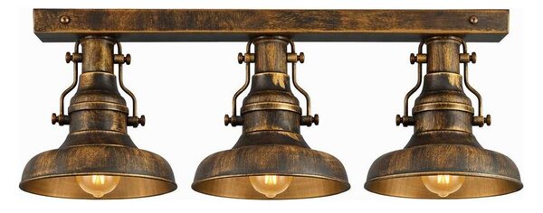 Brilagi - Lampada da soffitto PYRONIC 3xE27/40W/230V bronzo/patina