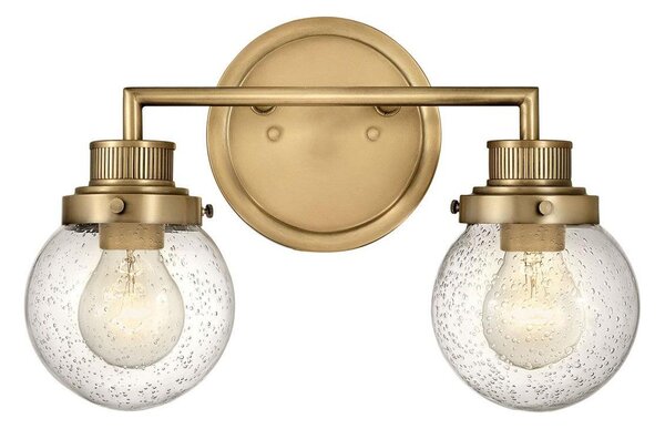 Quintiesse QN-POPPY2-HB-BATH - Applique da bagno POPPY 2xE27/60W/230V IP44 dorata