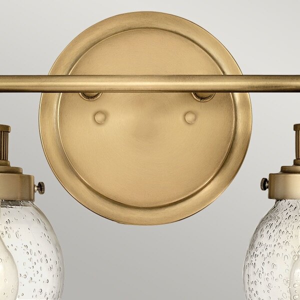 Quintiesse QN-POPPY2-HB-BATH - Applique da bagno POPPY 2xE27/60W/230V IP44 dorata