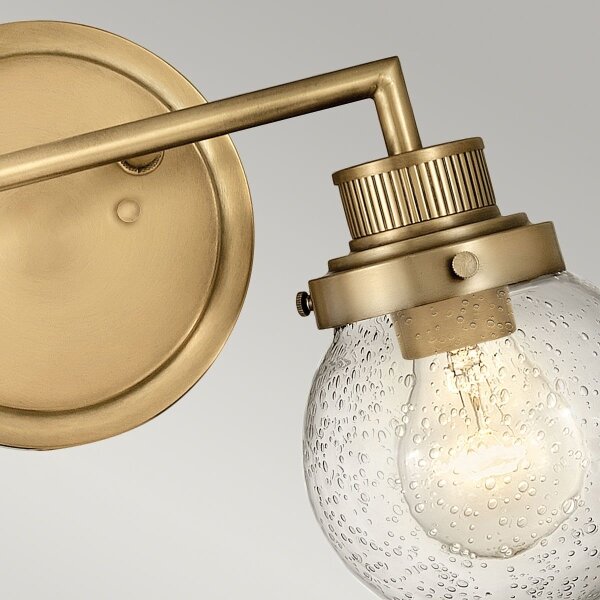 Quintiesse QN-POPPY2-HB-BATH - Applique da bagno POPPY 2xE27/60W/230V IP44 dorata