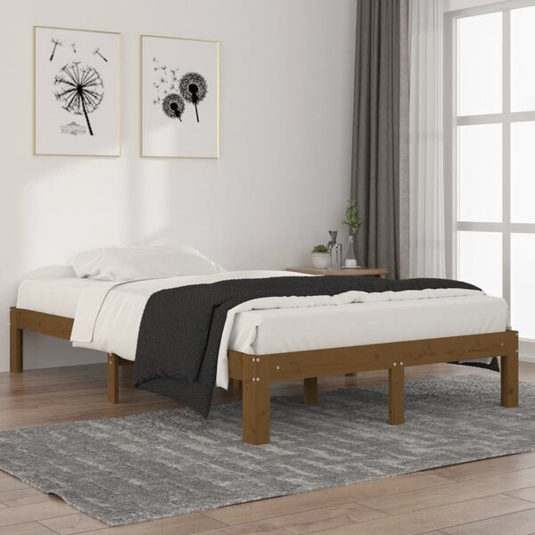 Letto Singolo Moderno Struttura Letto Dormeuse Miele 100x200 cm in