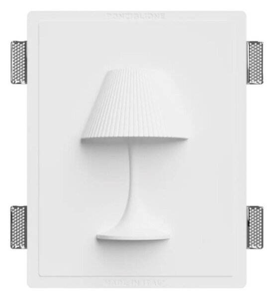 Applique gesso lampadari bartalini otnavel ap6 g9 led biemissione verniciabile - Lampadari Bartalini Gesso